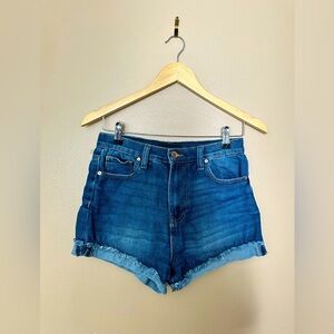 Kendall & Kylie denim High waisted Short SZ 5/27 Dark Wash Cuffed